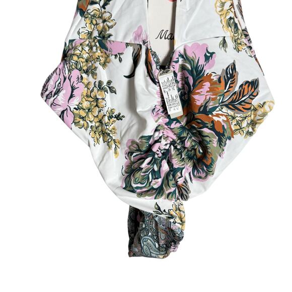 Maaji Jacobean Maia Plunge Floral Paisley Print Reversible One Piece Swimsuit M - Picture 9 of 13